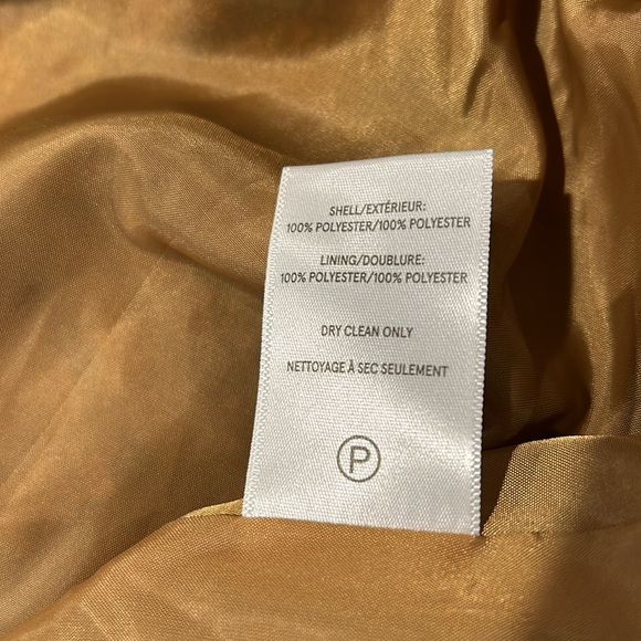 Vigoss Tan Brown Yellow Heavy Peacoat Size Large New with Pockets - Picture 5 of 7